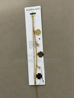 Premium Lucky Clover Gold Bracelet for Women