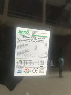 Black Frame Jinko 550w Solar Panel