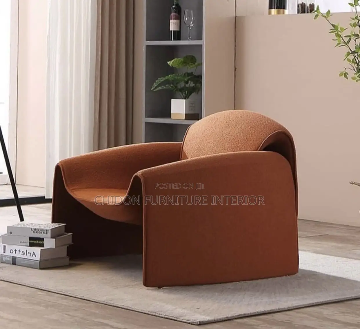 Luxurious Modern Brown Chair