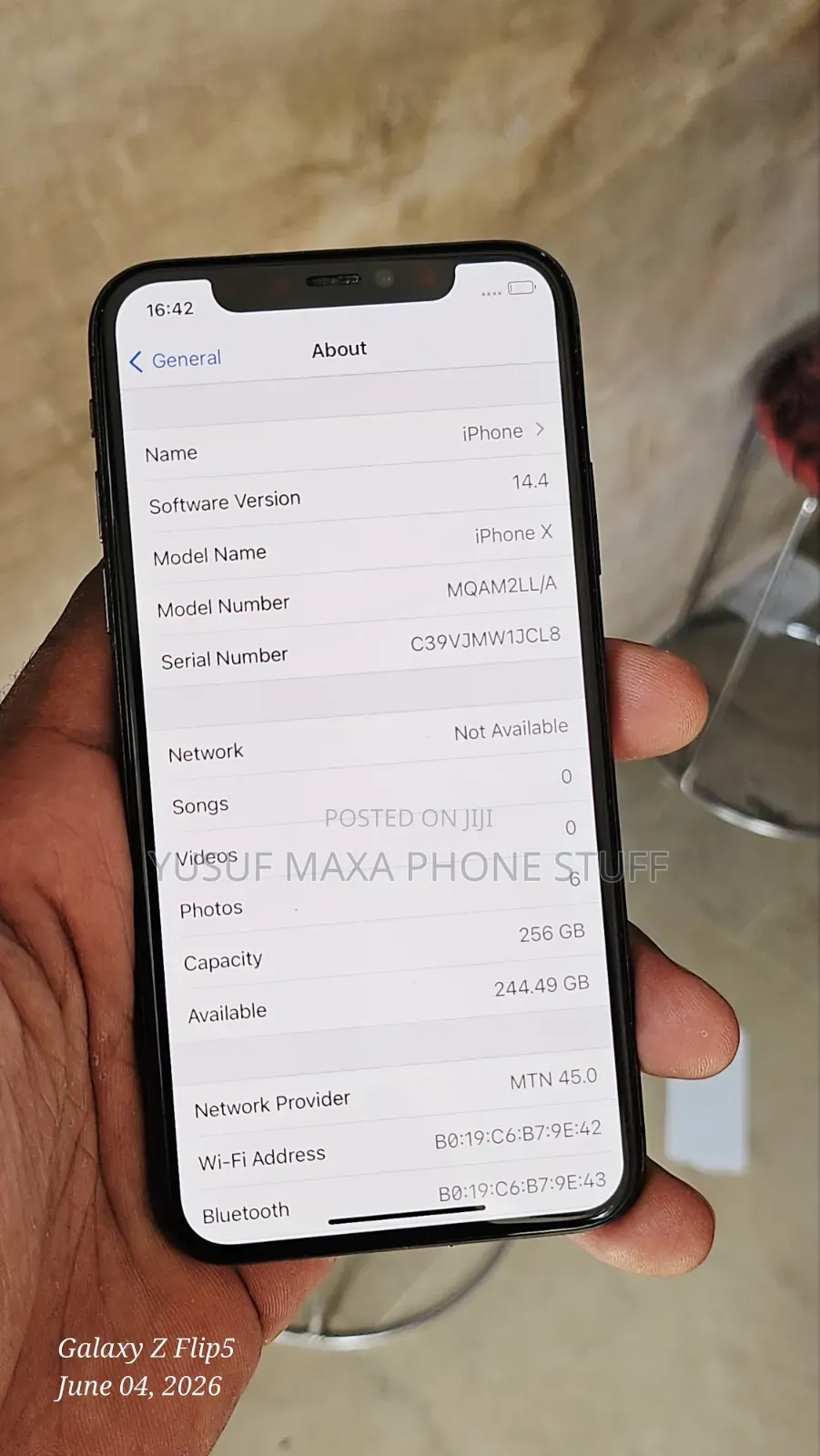 Apple iPhone X 256 GB Gray