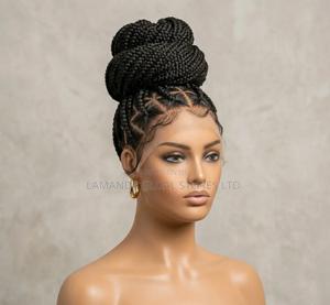 Gorgeous High Bun Braided Shuku Wig – Neat Box Braids