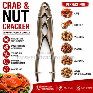 Crab Nut Cracker – Heavy-Duty Metal Shell Cracker