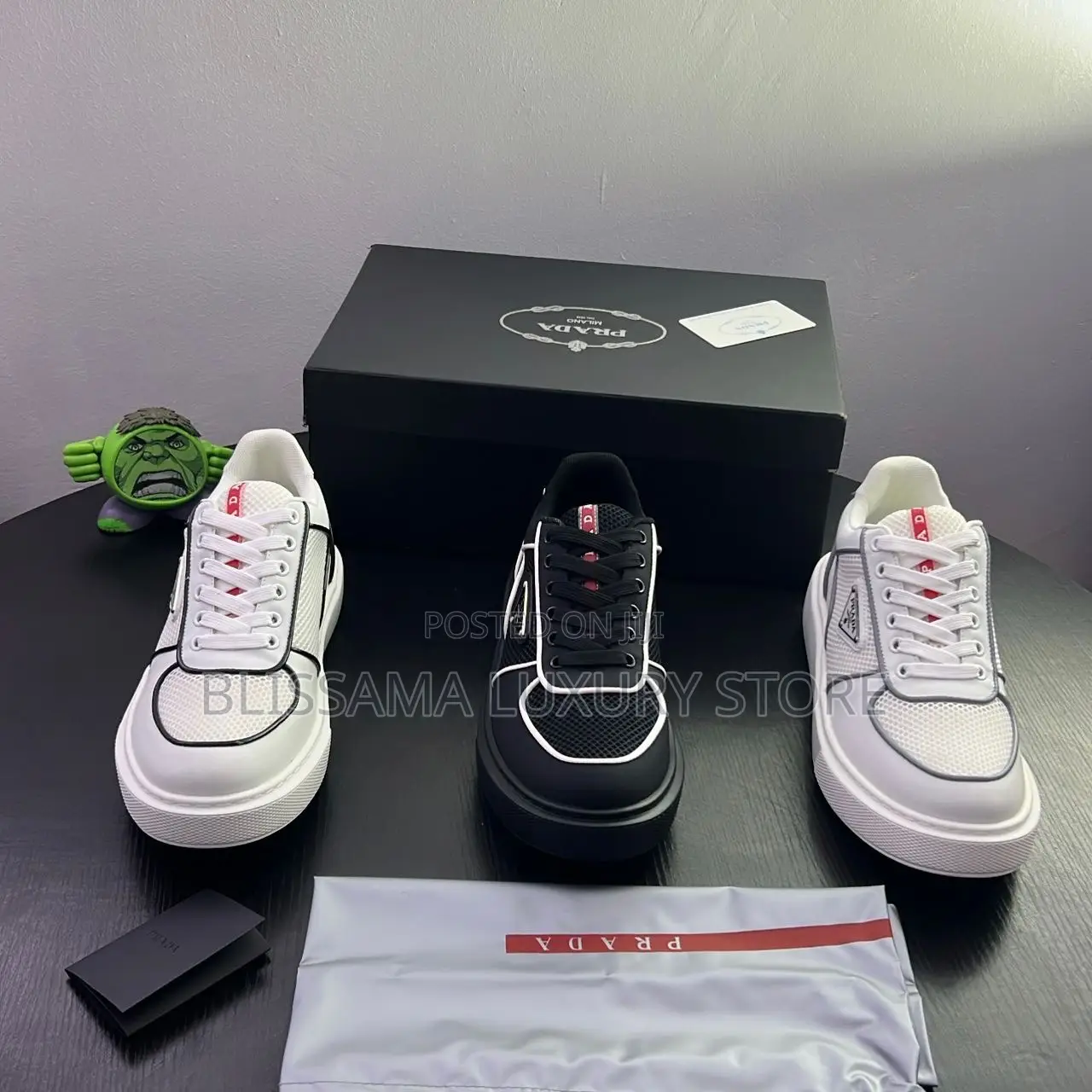 Prada Luxury Trendy Men Sneakers – Comfortable, Durable Stylish