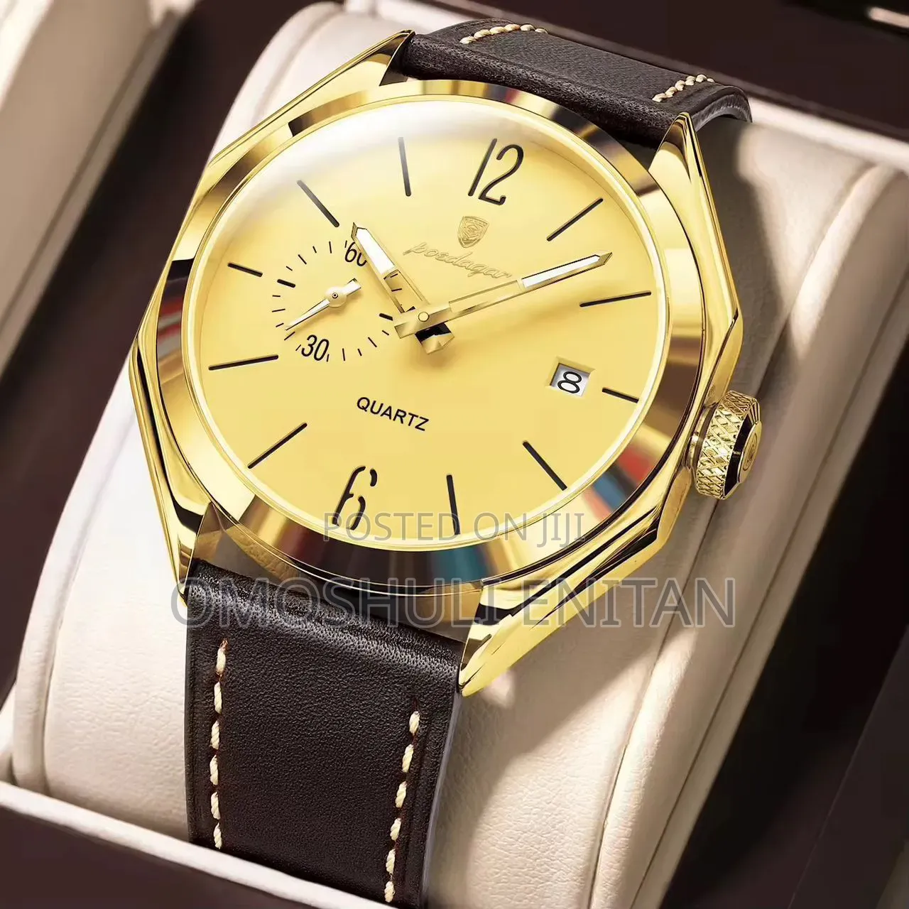 Poedagar Leather Watch