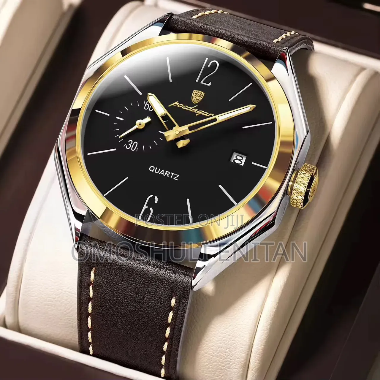 Poedagar Leather Watch