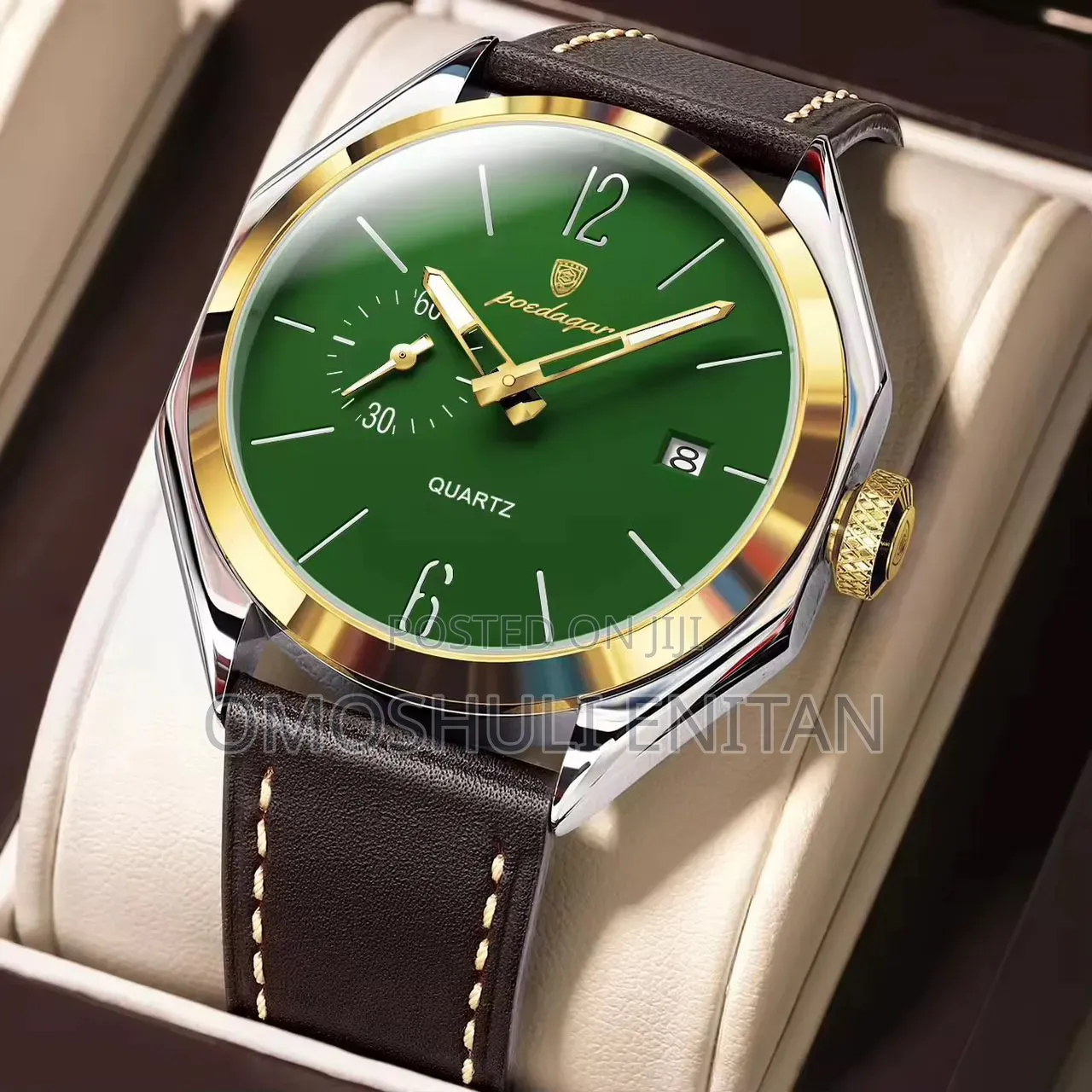 Poedagar Leather Watch