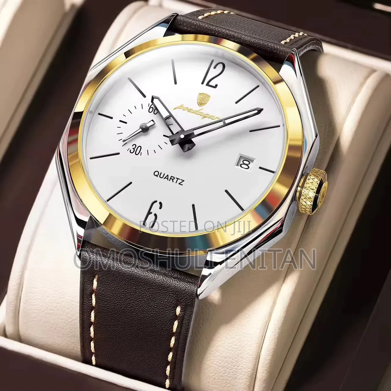 Poedagar Leather Watch