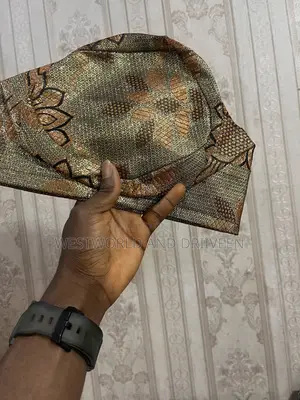 Yoruba Native Cap Damask Senator