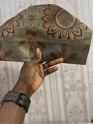 Yoruba Native Cap Damask Senator