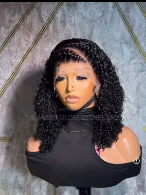 Premium Full Frontal Pixie Curls Pure Human Hair Wig