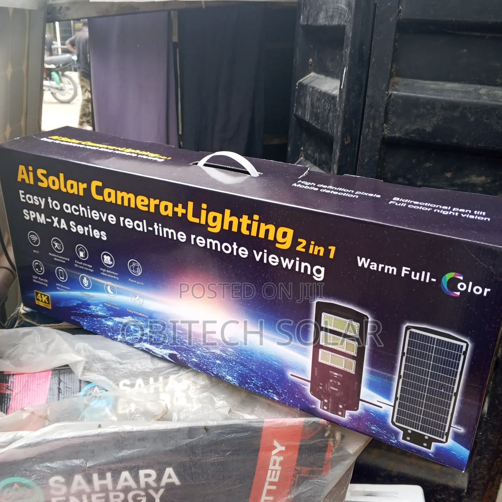 2000watts 3eyes Solar Camera Lighting