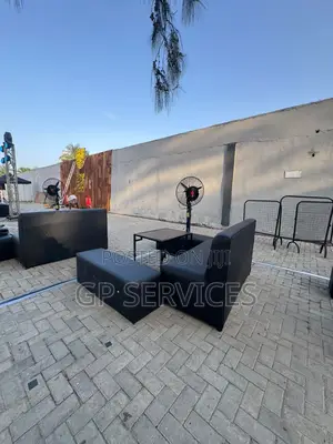 Black Lounge Sofa Set for Rent