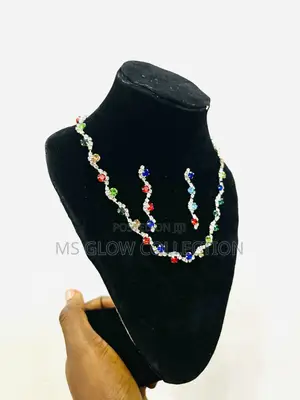 Luxury Crystal Necklace Earring Set