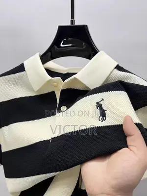 Men Stripped Knit Polo