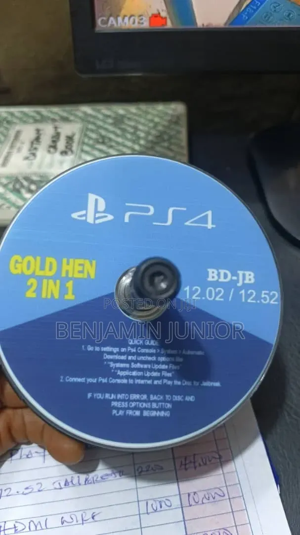 Jailbreak Cd Dosc for Ps4 9.00 to 13.00