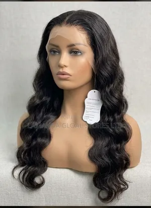 Luxury Full Closure Human Hair Bodywave Wig – 22 Inches Glamour Waves
