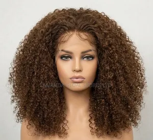Full Frontal Water Curls Human Hair Wig –24 Inches Premium Piano Color