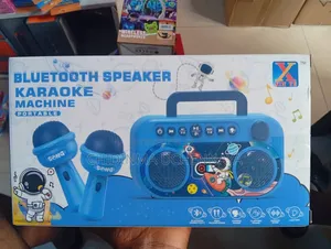 Portable Singing Machine With Microphone Radio Music Speaker