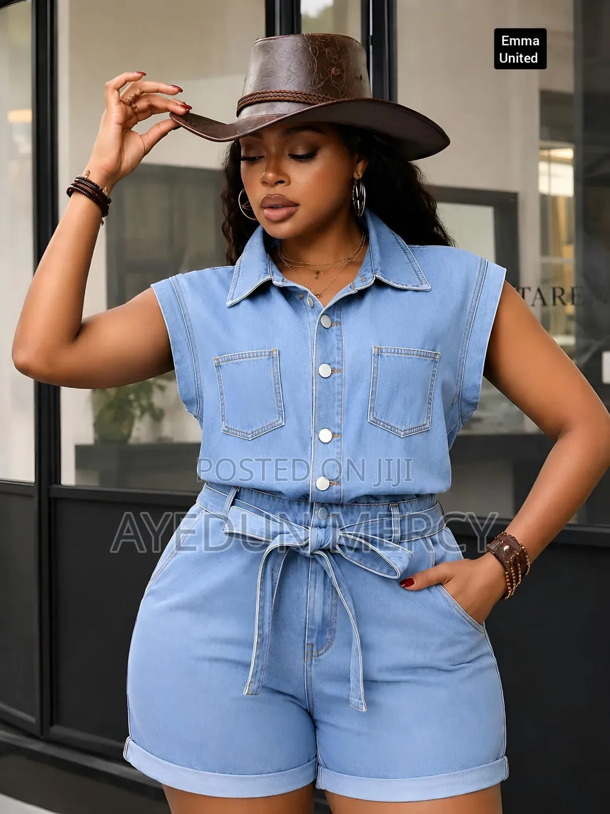 2pcs Short Denim