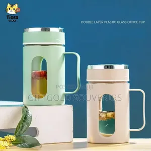 Glass Tea Cup With Wood Handle