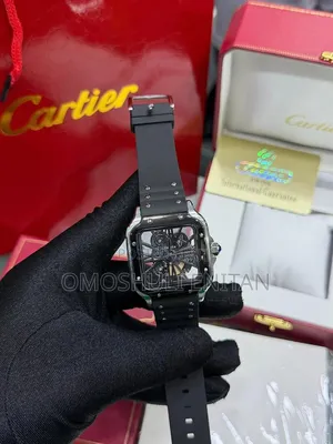 Cartier Skeleton Rubber Watch