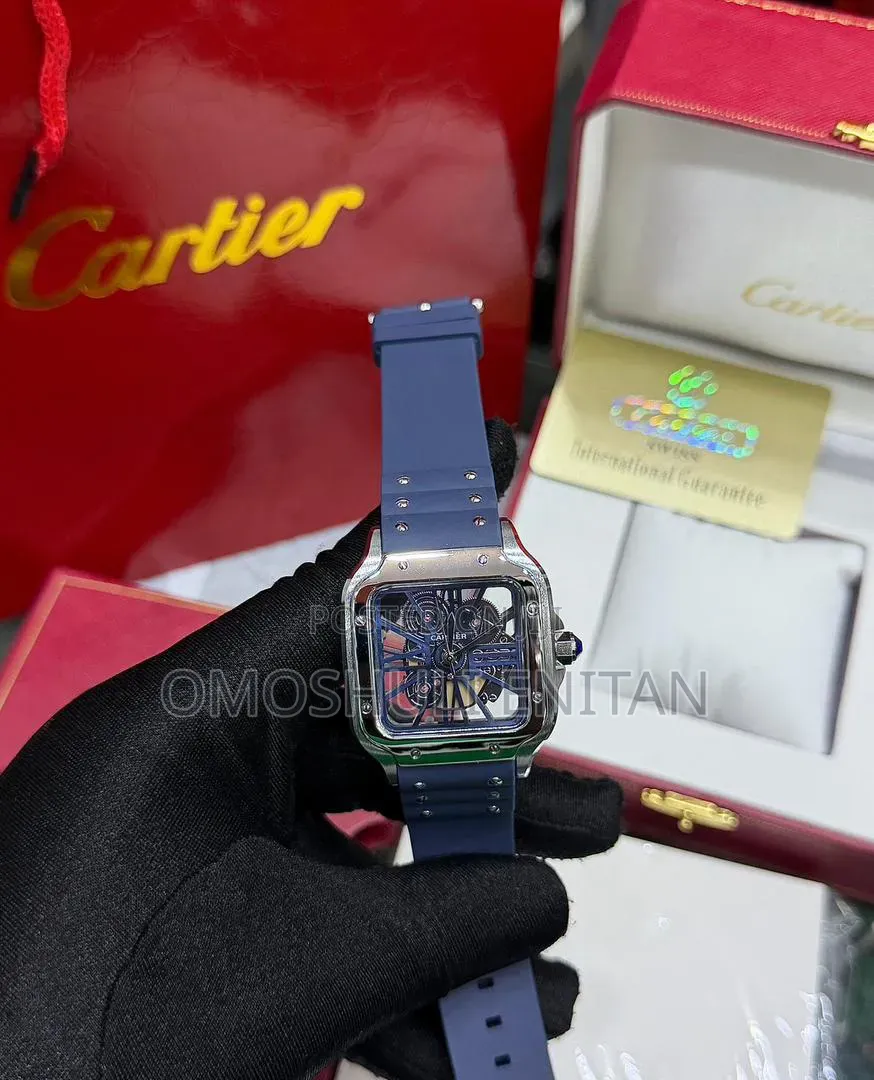 Cartier Skeleton Rubber Watch