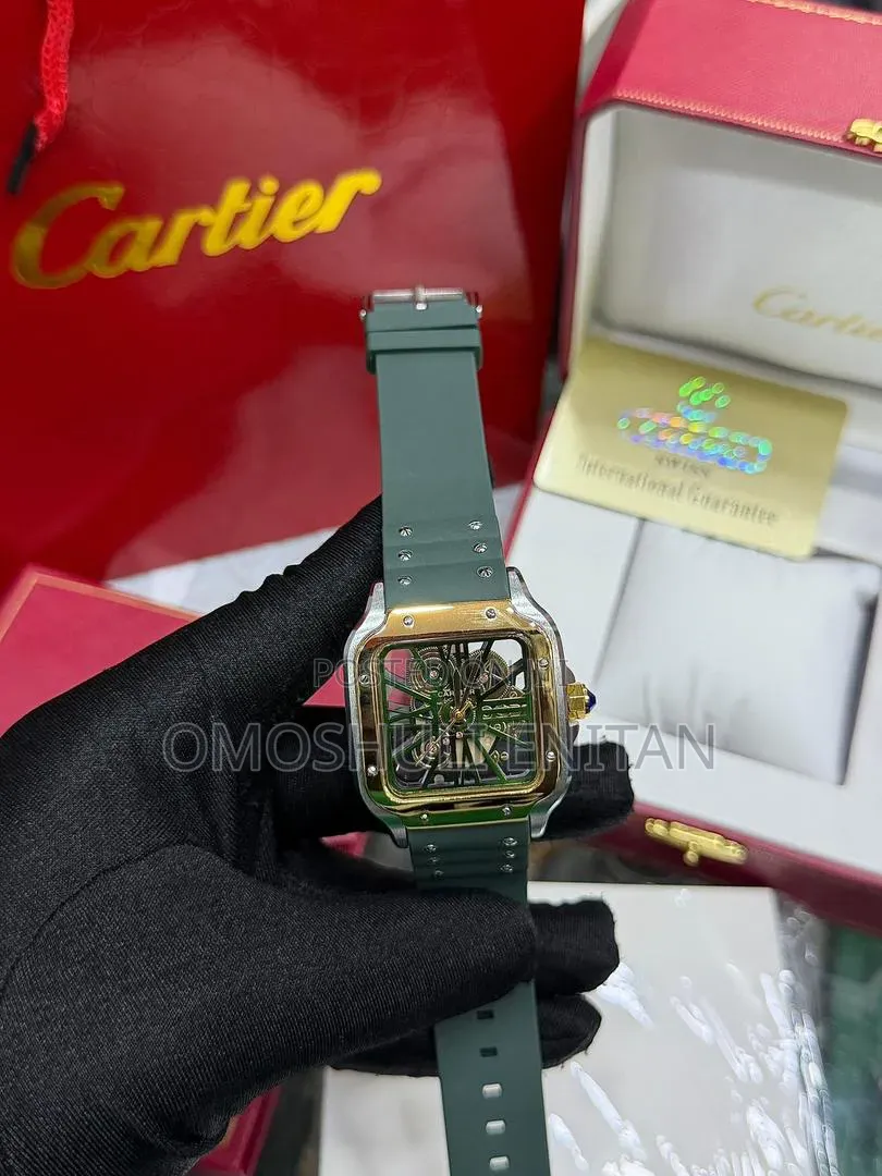 Cartier Skeleton Rubber Watch
