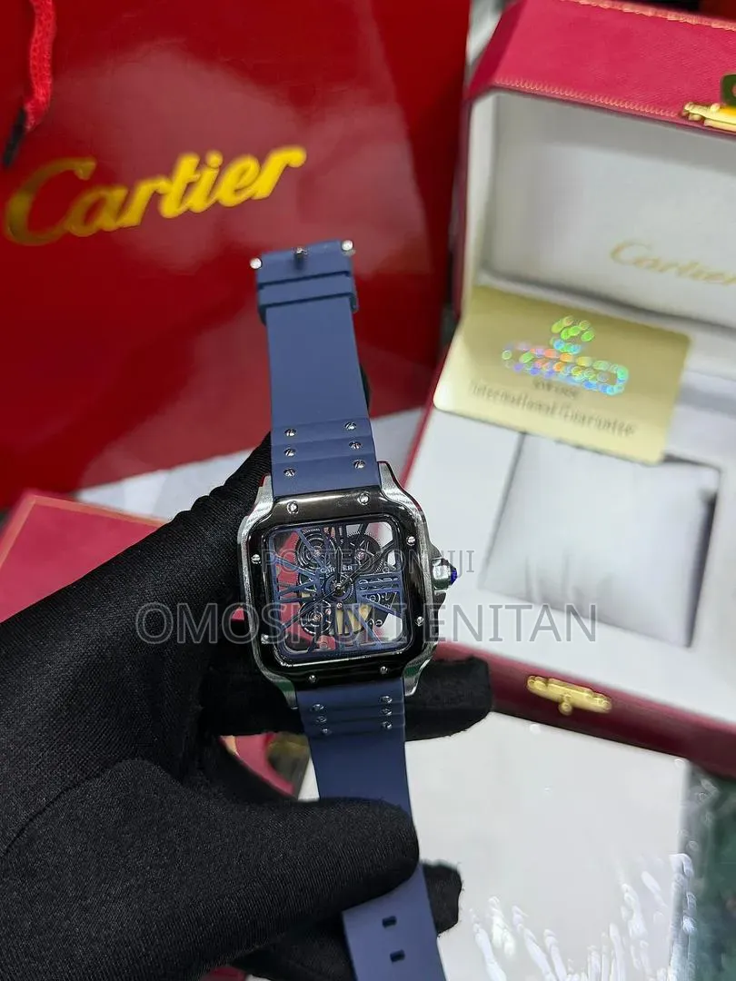 Cartier Skeleton Rubber Watch