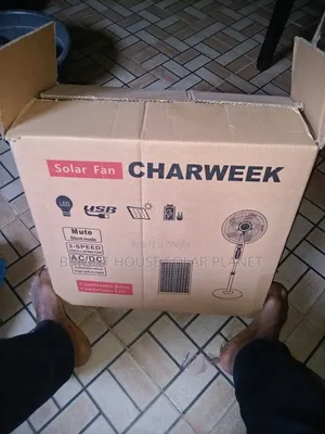 Charweek Solar Standing Fan
