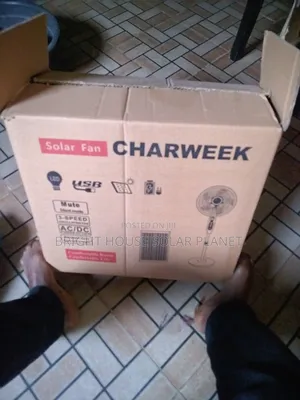 Charweek Solar Standing Fan