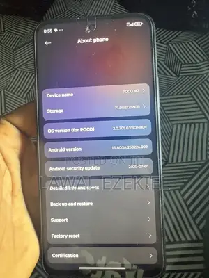Xiaomi Poco M7 256 GB Black