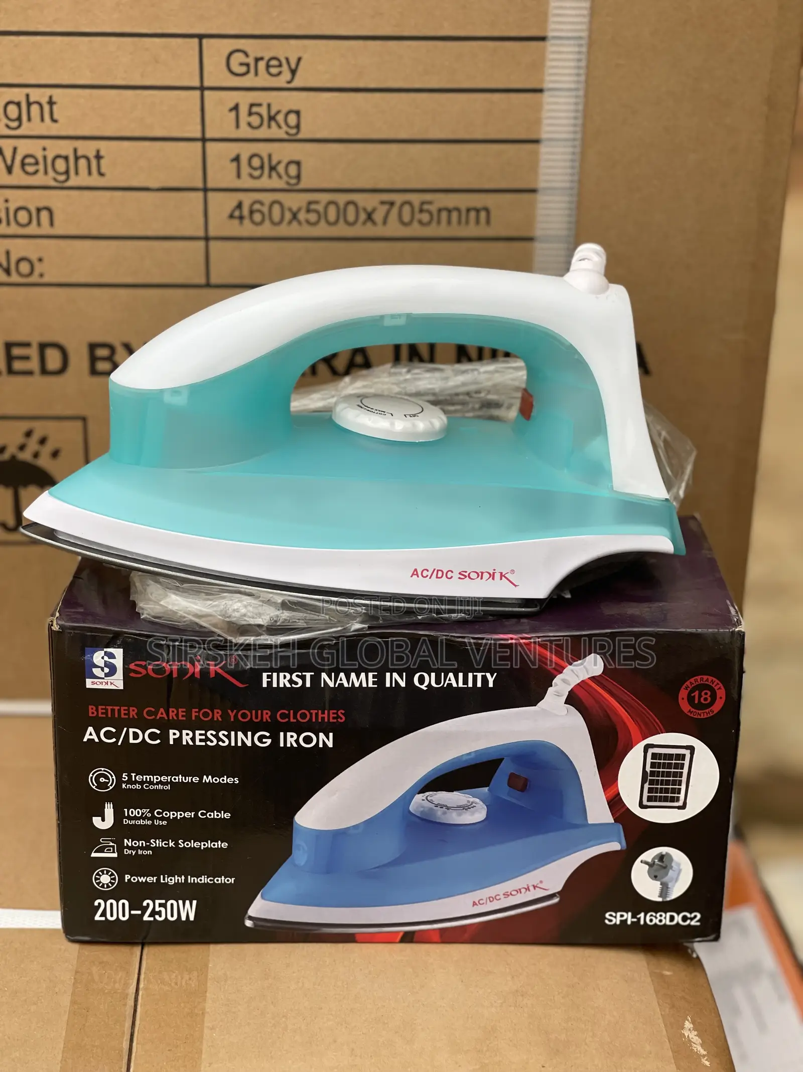 Sonik Ac/Dc Pressing Iron