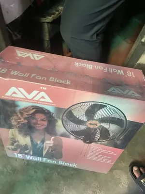 Ava 18 Inches Black Wall Fan
