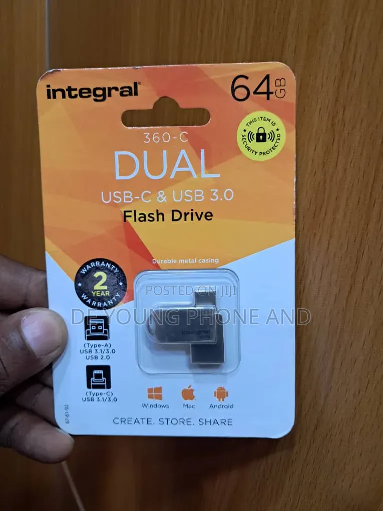 Integral Dul Usb-C and Usb 3.0 Flash Drive