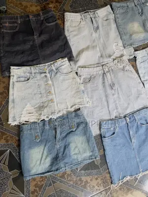 Ladies Mini Denim Skirt