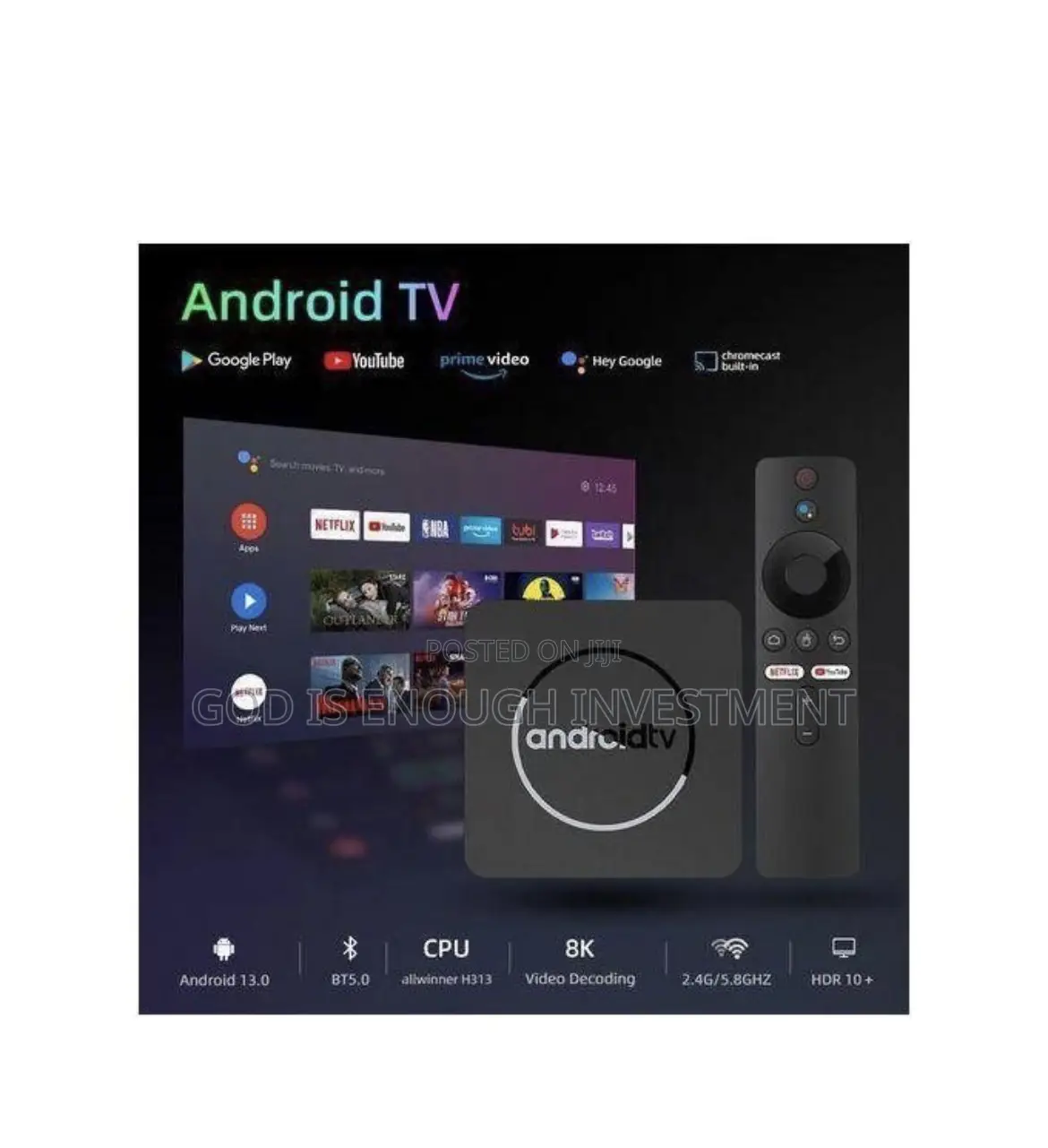 Android Smart Tv Box 8gb Ram+128gb Storage ( Ultra Hd) 5g Network