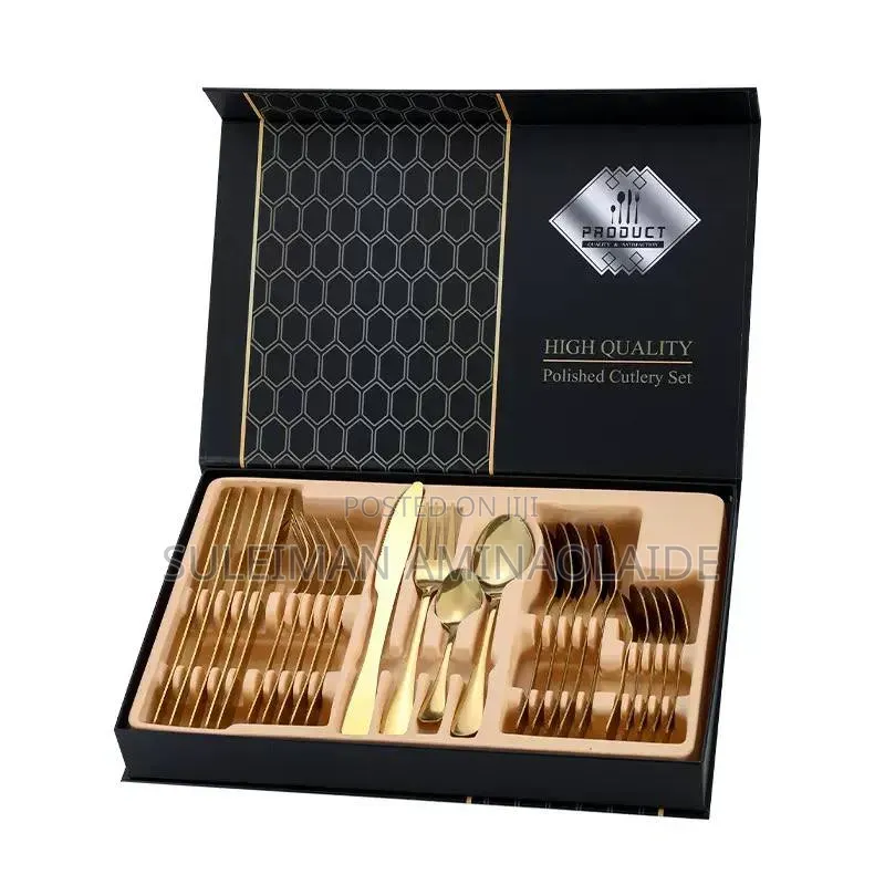24pc Black Gold