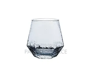 Diamond Shaped Whiskey Glass Cups - 6 PCS