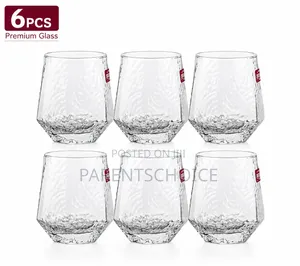 Diamond Shaped Whiskey Glasses - 6 PCS