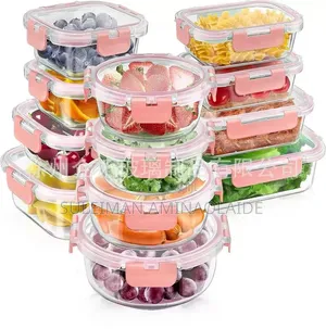 12pcs Meal Prep Glass Bowl
