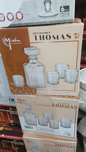 Thomas 5 Whisky Decanter Set – 6 Pieces