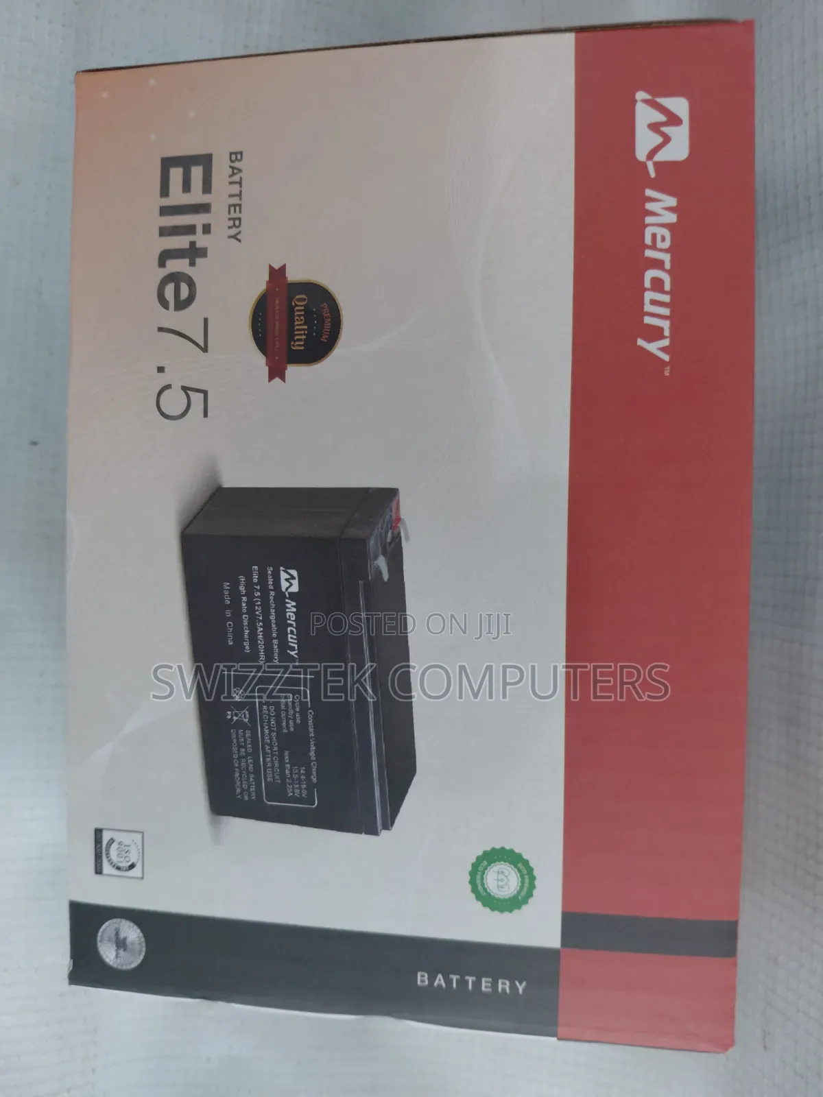 Mercury Ups Replacement Battery 7.5ah