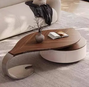 Modern Leaf Shape Coffee Table