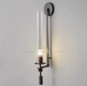 Nordic Creative Iron Glass Led Coppery Wall Light