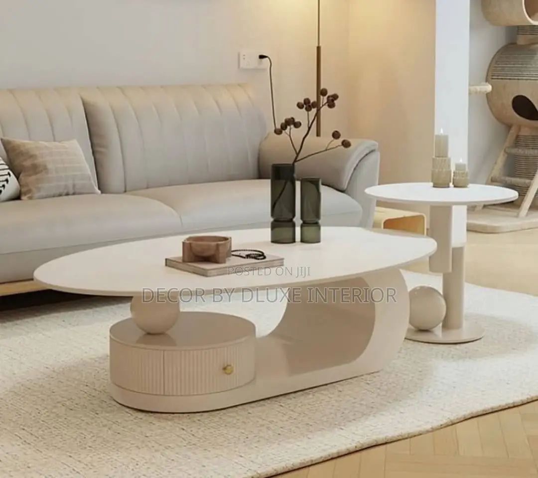 Italian Style Minimalist 2in1 Coffee Table Set