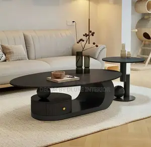 Italian Style Minimalist 2in1 Coffee Table Set
