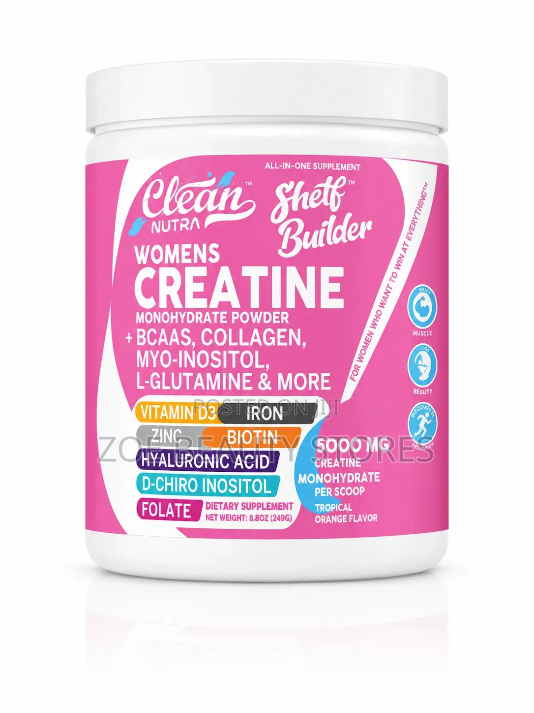 Clean Nutra Women's Creatine Shelf Builder Powder