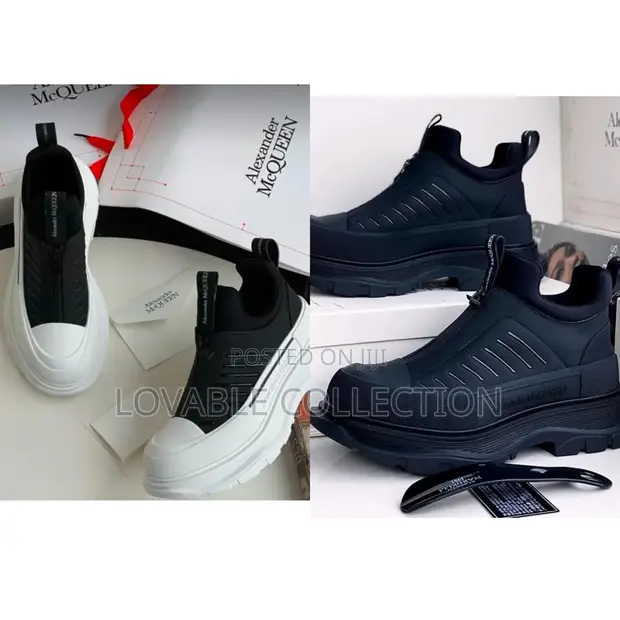 Alexander McQueen Tread Slick Zip-Up Moto Sneakers - Lovable