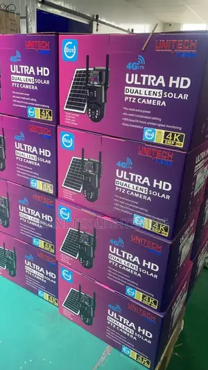 Ultra Hd Dual Lens Solar PTZ Camera •No Need Extra Power •No Need