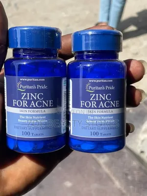 Puritan's Pride Zinc for Acne Skin Formula (100 Tablets)